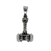 Colgante Martillo de Thor Firme hecho en plata de ley 925 3
