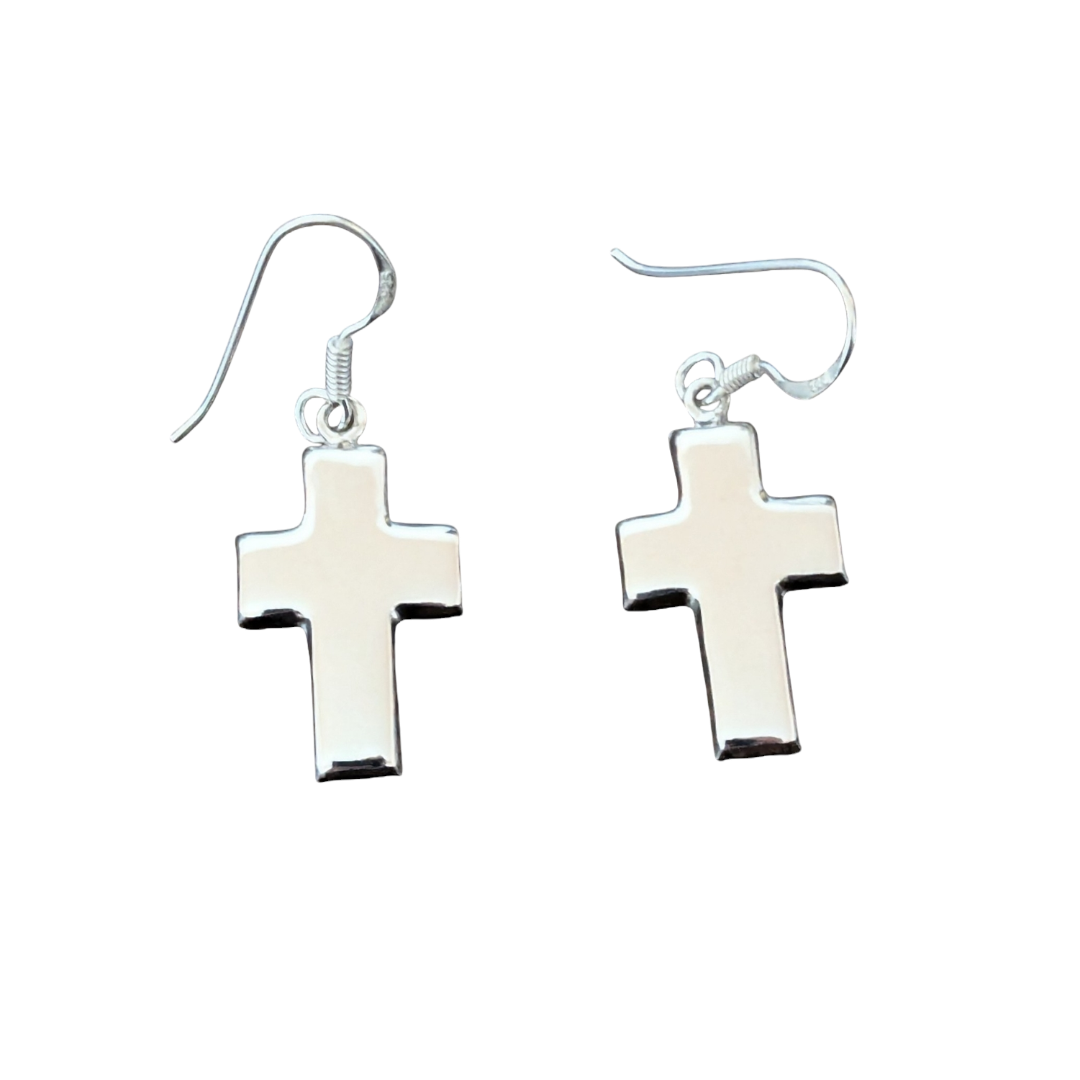 Pendientes Cruz de Plata 1