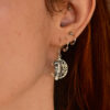 Pendientes Luna y Cuervo de Plata de Ley 01