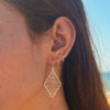 Pendientes Rombos de Plata 03