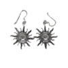 Pendientes Sol hechos en plata de ley