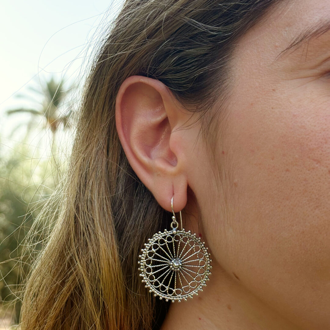 Pendientes de plata con filigrana 2