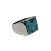 Anillo Sello con Turquesa Perspectiva