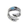 Anillo con Pluma Enroscada hecho en Plata 1