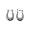 Pendientes Ovalados de Plata de Ley